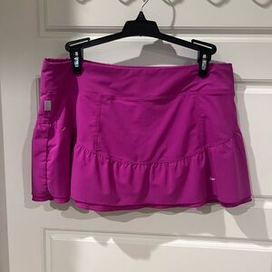 Nike Tennis Skirt purple/Pink Athletic Skirt with Ruffle Hem